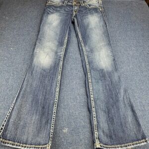 Silver Jeans Co Suki Surplus Mid Rise Bootcut Jeans Blue W28 L32 Medium Wash